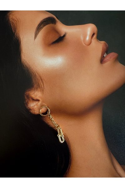 LUSORA ACCESORY "Trend Chain Hoop Earrings - Gold Color Women's Jewelry"