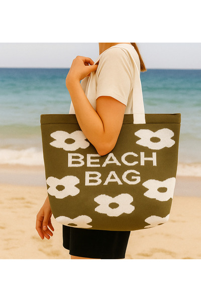 Sebir Moda Τσάντα παραλίας με μοτίβο λουλουδιών