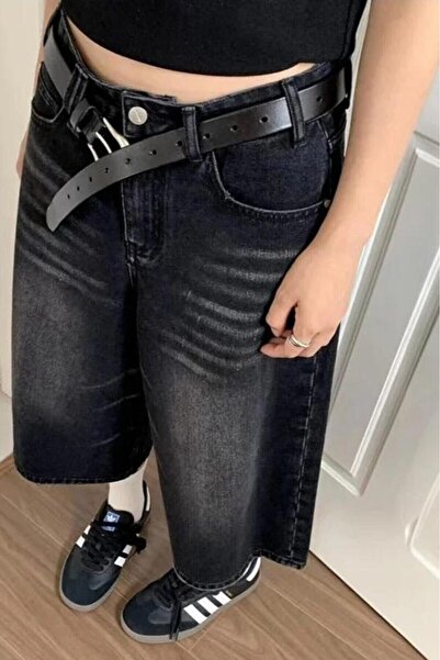 EDVESS Y2K RECYCLED BAGGY POCKET JEAN ŞORT BERMUDA