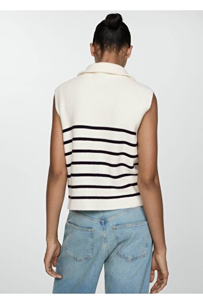 MANGO Woman Triko fermuarlı yelek