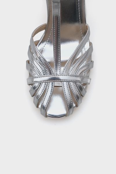 Capone Outfitters Dámské sandály na tenkém podpatku Daniela s oválnou špičkou Cage T Strap