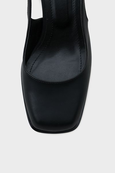Capone Outfitters Жіночі туфлі Rora з тупим носком на товстих підборах з відкритою спинкою
