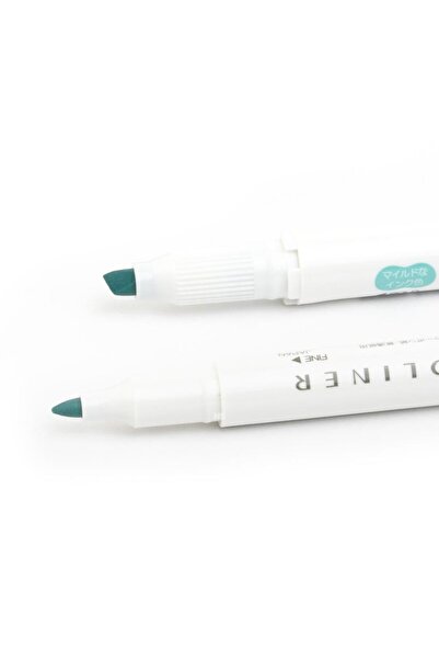 Zebra Mildliner Çift Taraflı İşaretleme Kalemi 5'li Set- (Canlı Renkler-YEŞİL RENK)