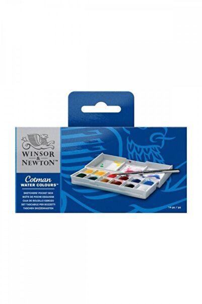 Winsor Newton Winsor & Newton Cotman Sketchers` Pocket Box 1/2 Tablet Sulu Boya 12 Renk