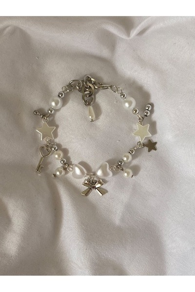 bettymettys Pearl & Ribbon y2k coquette bileklik