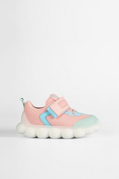 Vicco Bread Lighted Baby Girl Powder Sneakers