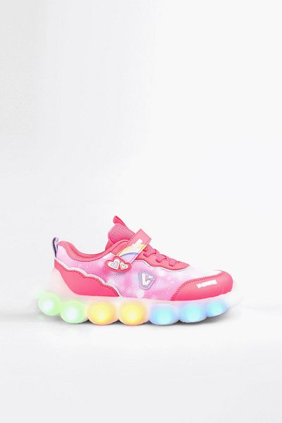 Vicco Balloon Lighted Baby Girl Fuchsia Sneakers