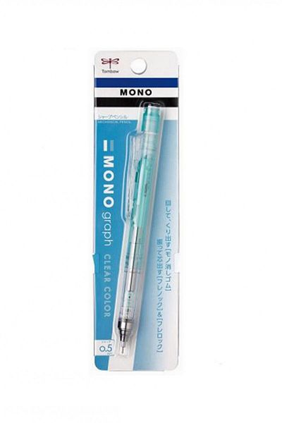 Tombow Mono Graph 0.5mm Mechanical Pencil - Clear Mint Green
