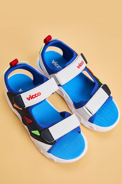 Vicco Hilda Lighted Boy's Saks Blue Sandals