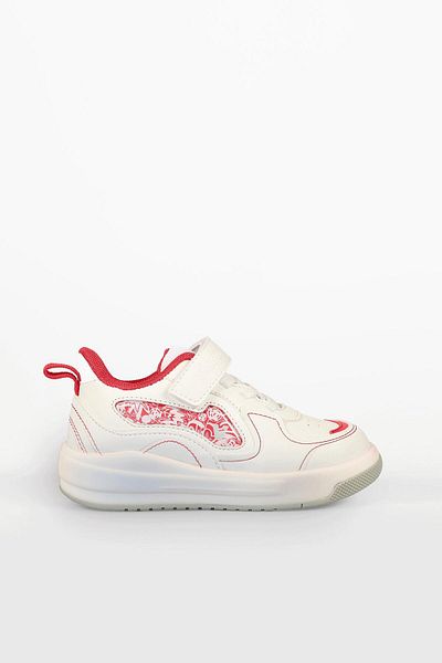 Vicco Disnew Lighted Baby Girl White Sneaker