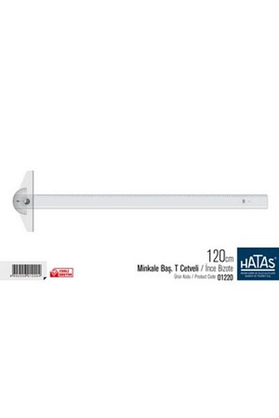 HATAS Minkale (OYNAR) Başlı Plastik T Cetveli 120cm / 01220