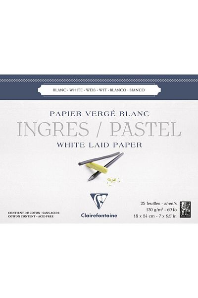 Clairefontaine Ingres 18x24cm 130gr 25yp Pastel Block