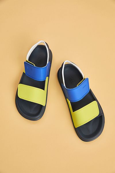 Vicco Krixi Men's School Sandals - Light and Navy Blue
