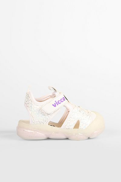 Vicco White Lighted Baby Girl Sandals - Monrovia