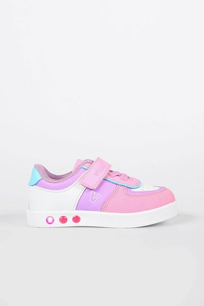 Vicco Sam Lighted Baby Girl Pink Sneaker