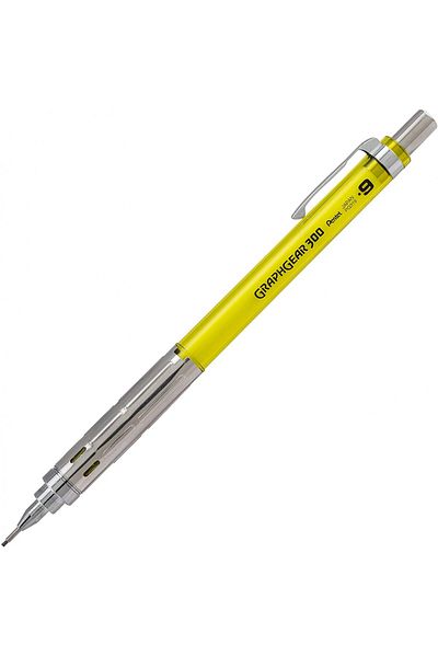 Pentel Graphgear 300 0.9 mm Mechanical Pencil - Yellow