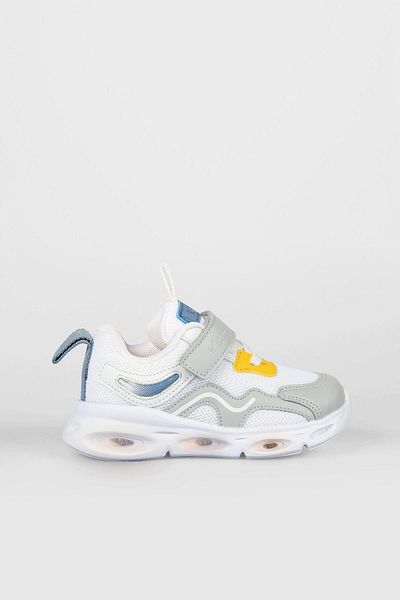Vicco Baby Boy White Lighted Sneakers - Rony