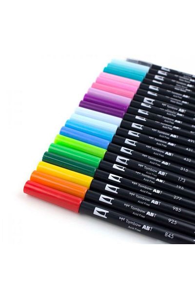 Tombow Abt Dual Brush Pen Graphic Pen Set of 20 - Perfect Blends