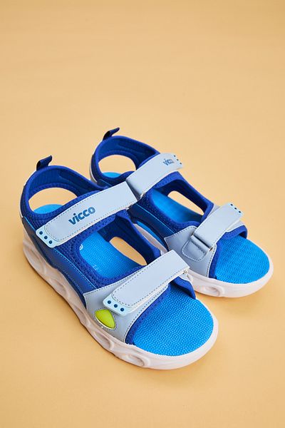 Vicco Roy Lighted Men's Preschool Saks Blue Sandals