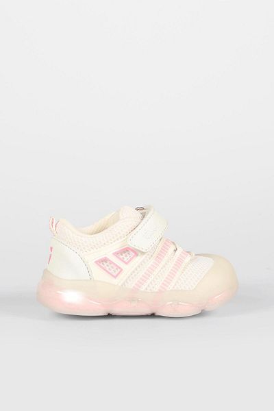 Vicco Orante Lighted Baby Girl White Sports Shoes