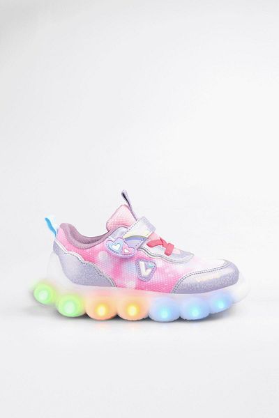 Vicco Balloon Lighted Girls Preschool Lilac Sneakers