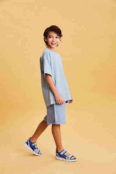 Vicco Roy Lighted Men's Preschool Saks Blue Sandals