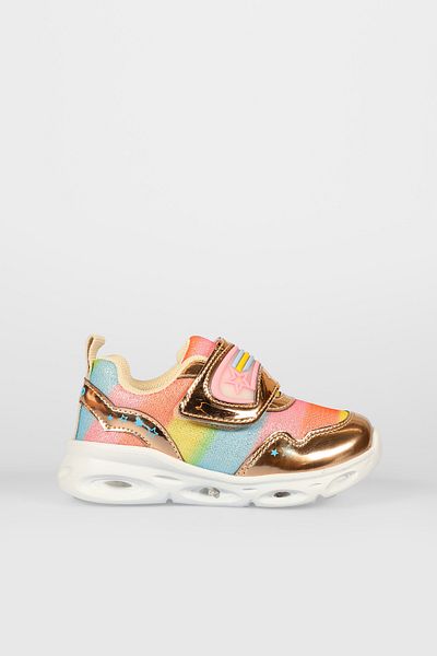 Vicco Kita Lighted Baby Girl Gold Sports Shoes
