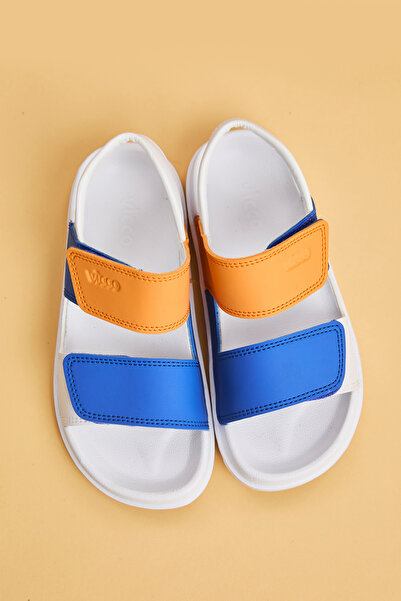 Vicco Krixi Lightweight Boy's White/Sax Blue Sandals
