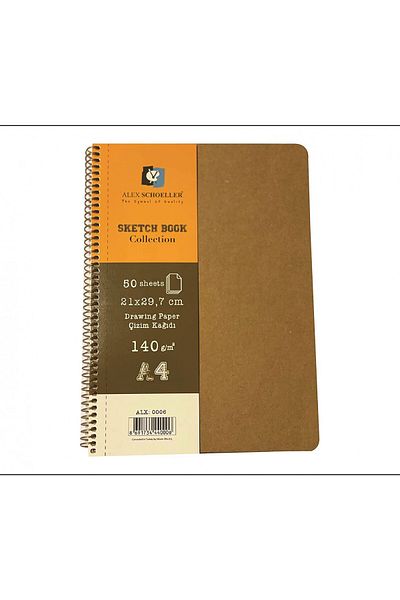 Alex Schoeller Sketchbook Collection A4 140gr 50yp Sketchbook / Alx.0006