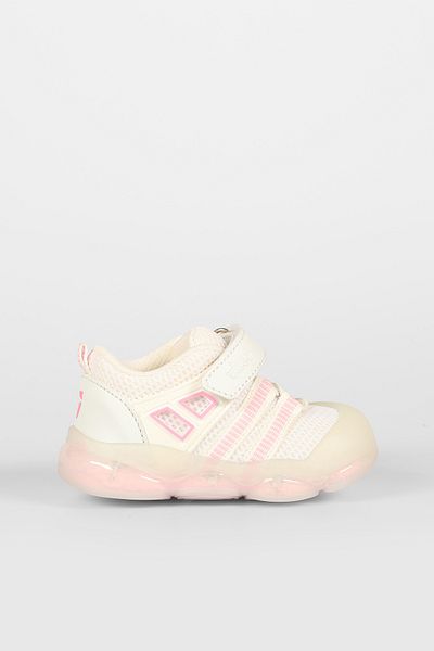 Vicco Orante Lighted Baby Girl White Sports Shoes