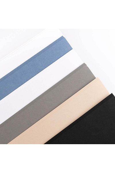 Clairefontaine Paint On Mix Media Stitched 250gr 24yp A5 Mixed Technical Drawing Block - 5 Colors Paper