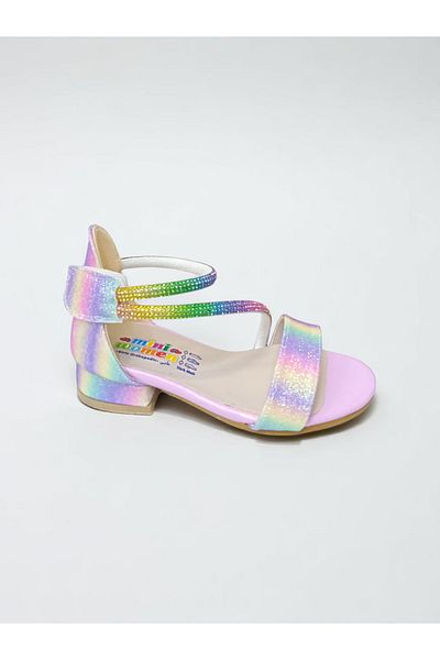 PATİK BEBE Girl's Little Heels Comfortable Fit Stone Evening Shoes