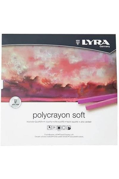 LYRA بوليكرايون سوفت 24 قطعة مسحوق طلاء الباستيل الألوان الأساسية / L5651240