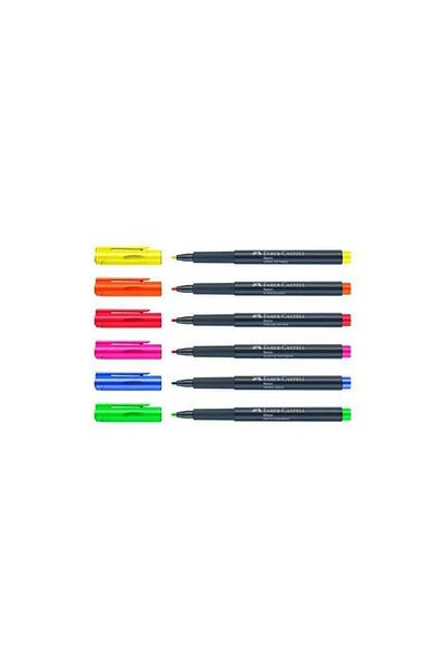 Faber Castell Faber 6-Piece Neon Color Metallic Marker
