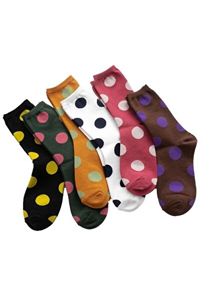 WORTHY SOCKS 6 чифта дамски многоцветни чорапи на точки