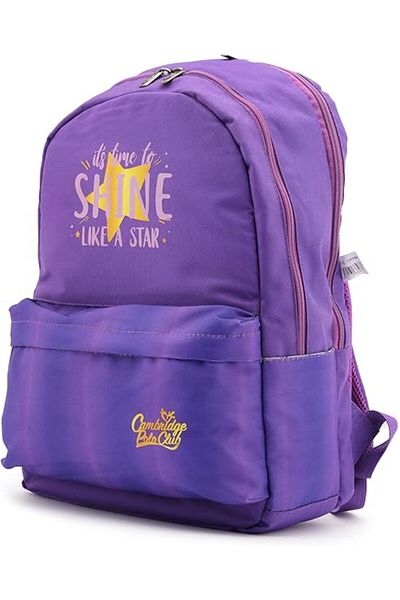 Cambridge Polo Club Shine Star Double Main Compartment Unisex Children's Primary School Backpack Purple / Cpo4087.005