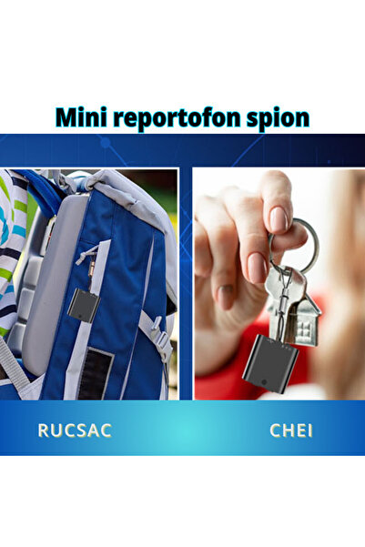 DLMDL Mini reportofon inteligent Q-63, buton unic, 16 GB