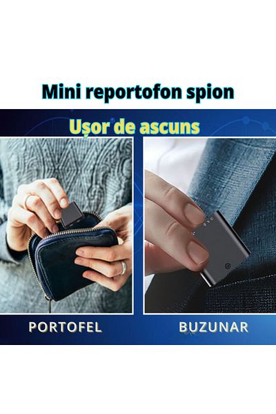 DLMDL Mini Intelligent Voice Recorder Q-63, Single Button, 16GB