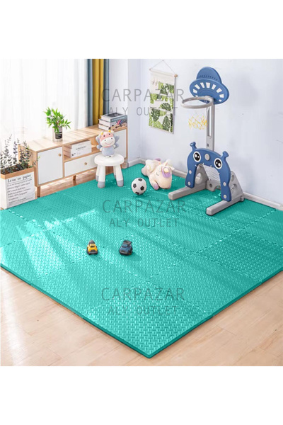 CARPAZAR Damla Desen Tatami Eva Spor Yoga Pilates Oyun Matı Halısı Minderi Pu...