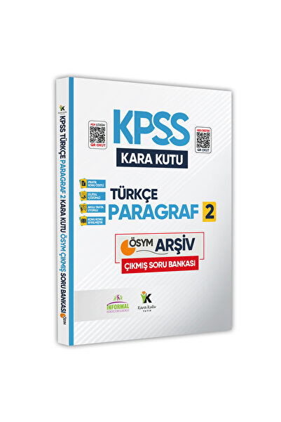 İnformal Yayınları KPSS Türkçenin KaraKutusu KARMA Paragraf2 Soru Bankası ÖSY...