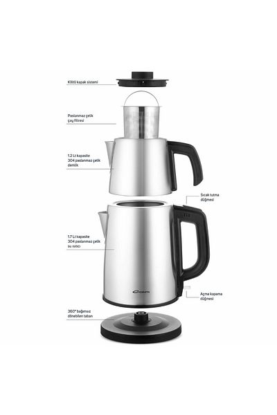CONTİ Conti Ctm-125 Tealine Stainless Steel Tea Machine - Inox