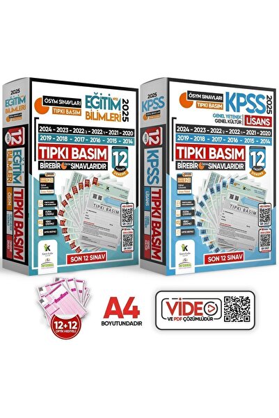 Karakutu Yayınları 2025 Kpss Lisans Gy-gk Ve Eğitim Ösym Çıkmış Soru Tıpkı Ba...