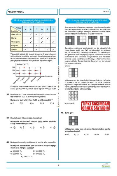 İnformal Yayınları 2026 ALES ÖSYM Tıpkı Basım Çıkmış Soru 12li Deneme Paketi Video ve Dijital Çözümlü Türkiye Geneli