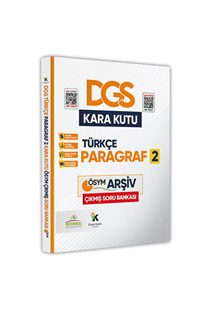 İnformal Yayınları Dgs Türkçenin Kara Kutusu Karma Paragraf 2 Konu Özetli D. ...