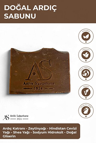 AS ANTİK SABUNHANE 1924 El Yapımı Doğal Ardıç Katranı Sabunu