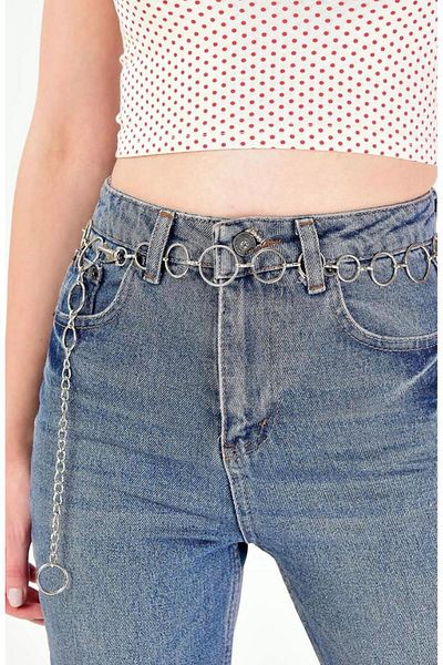 Tina Silver Ring Chain Belt