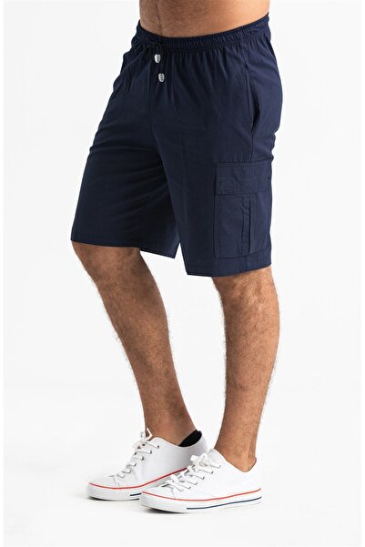 Eliş Şile Bezi Габардінові шорти з гумкою для чоловіків, темно-сині Lcvt