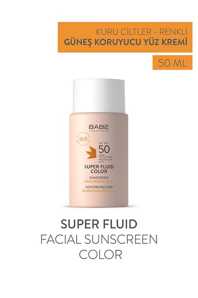 Babe Laboratorios Babe Facial Sunscreen Super Fluid Color Spf 50 50 ml