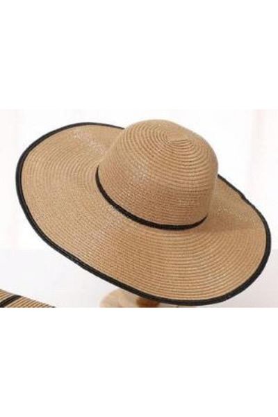 Axesoire 14774 Camel Wide Straw Hat