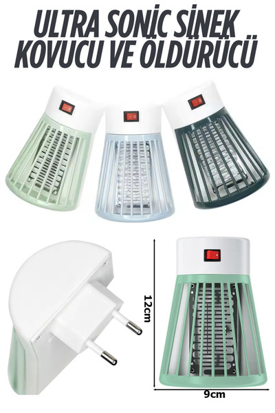 bloomplus plastik kasa Sinek Cız Aç Kapa Işıklı Cız Piriz Tipi Gece Lambası